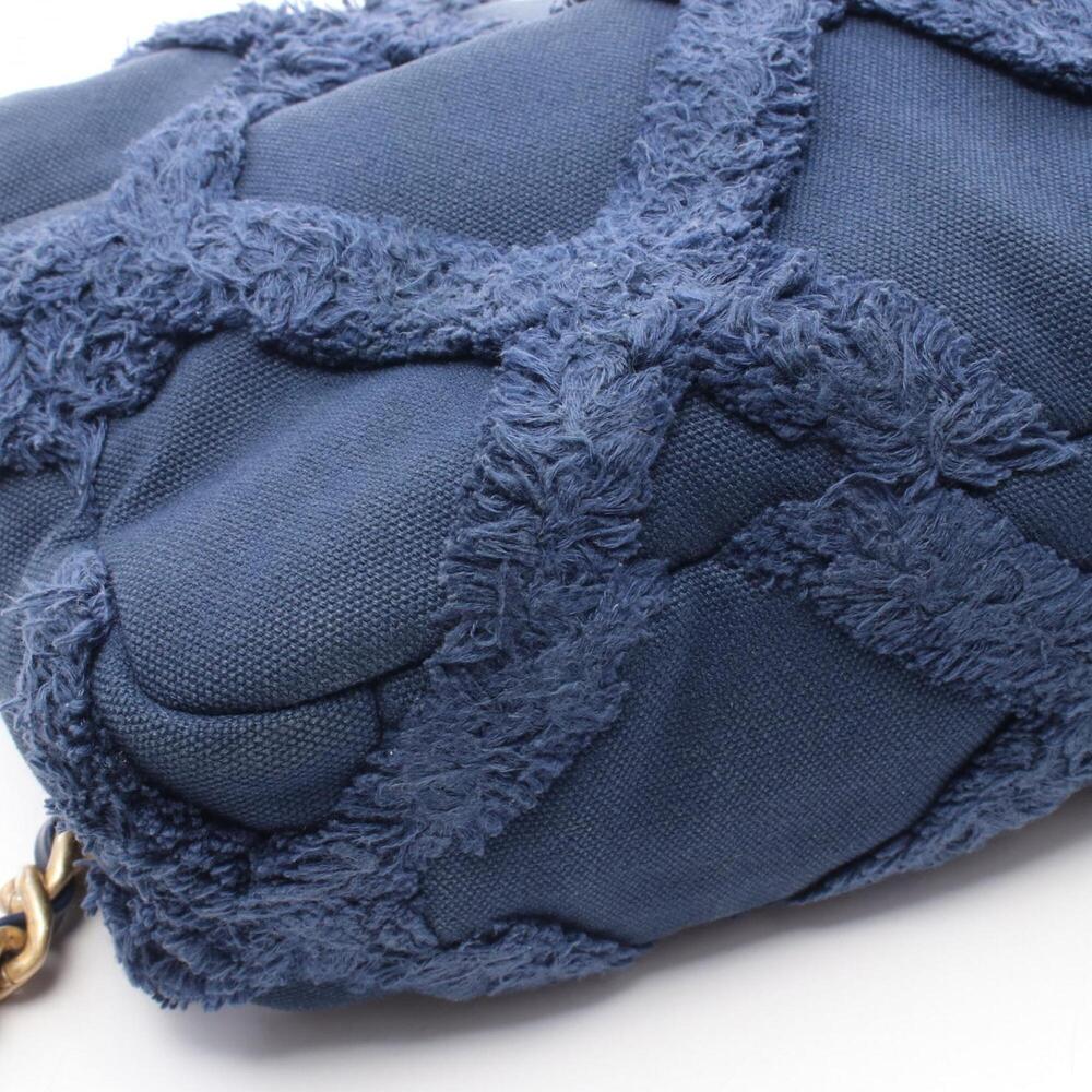 Chanel 19 Dixneuf Matelassé Shoulder Bag/Handbag, Canvas, Women's, Navy, AS1160 - Picture 10 of 10